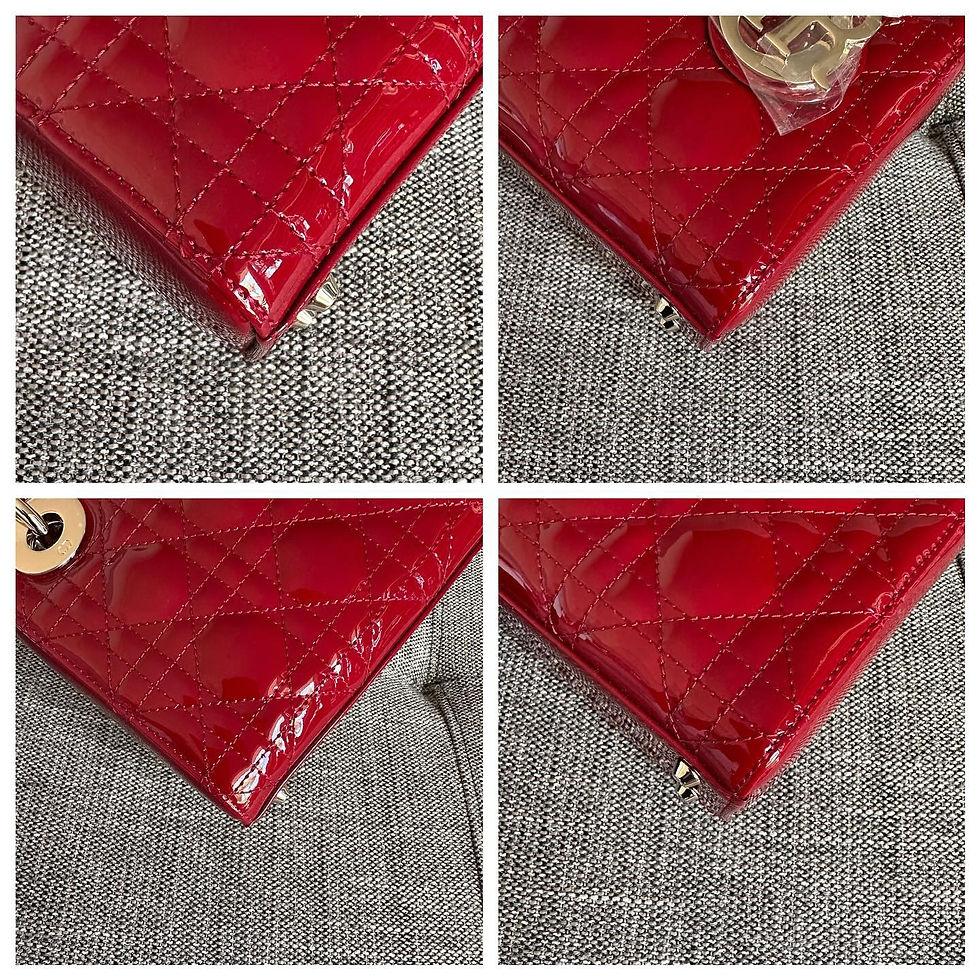 Thumbnail: Dior Lady Dior Mini Red Patent GHW (2021)