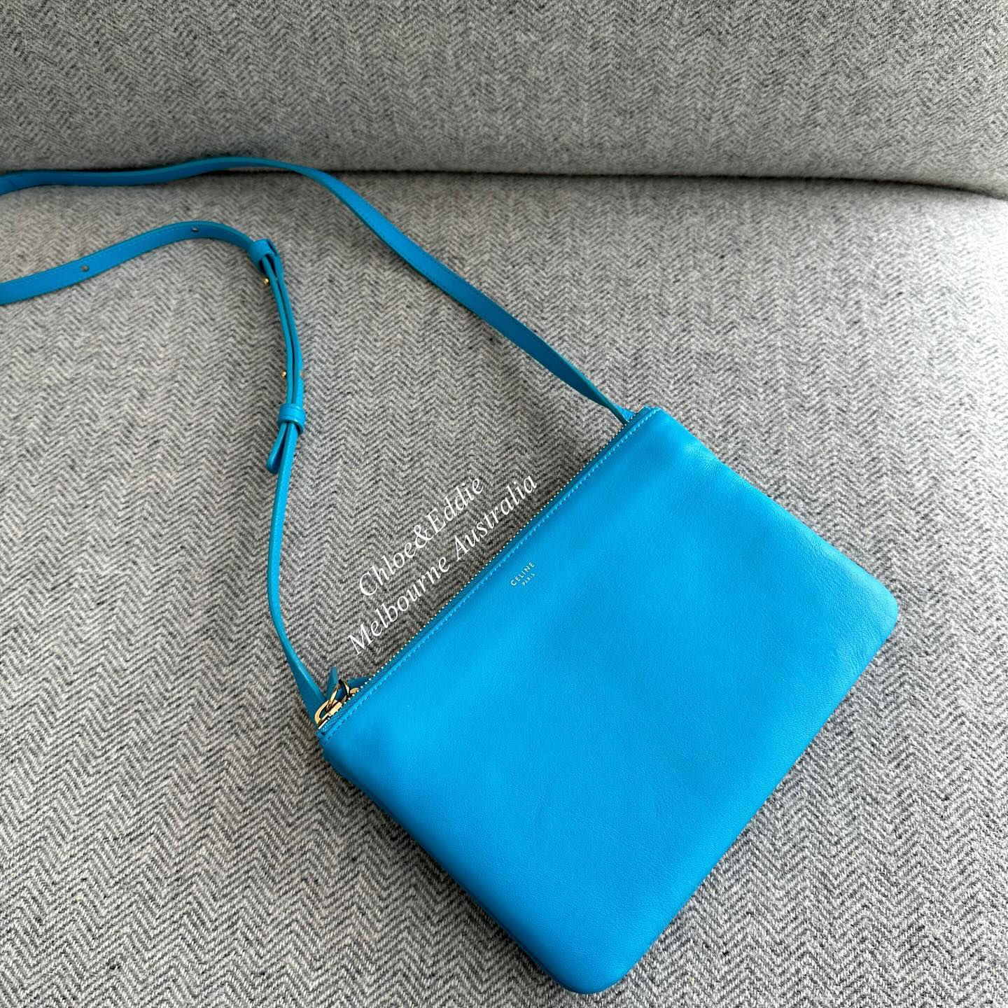 Celine Small Trio Bag Blue