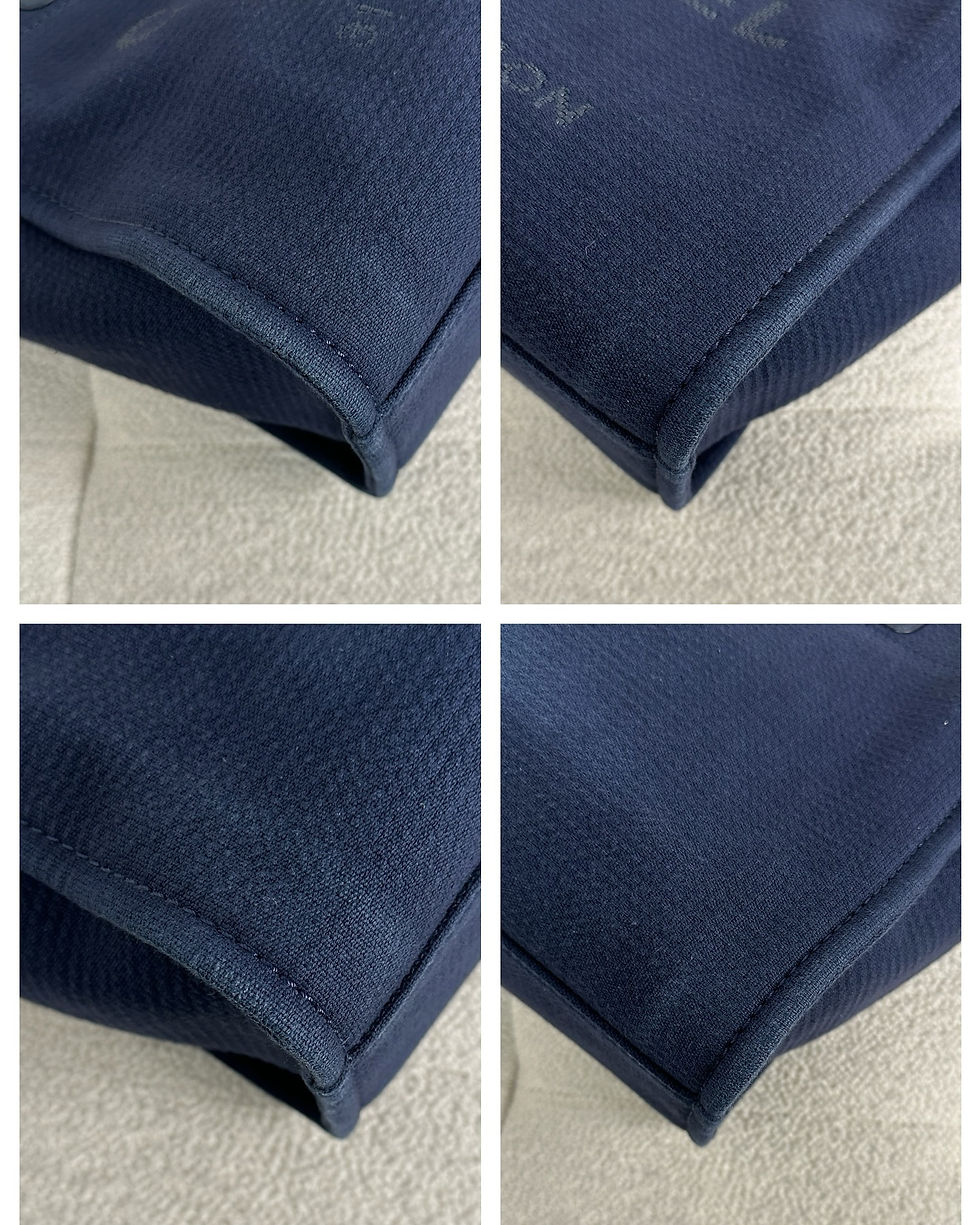 Thumbnail: Chanel Navy Canvas Deauville Tote (2022)
