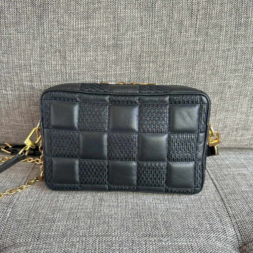 Thumbnail: Louis Vuitton Black Leather Troca PM