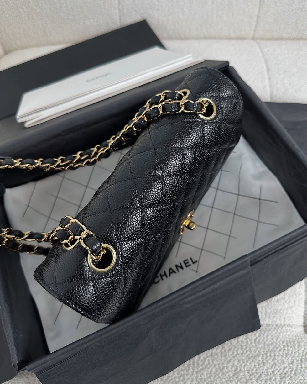 Thumbnail: Chanel Full Set Classic Flap Small Black Caviar GHW (2021)