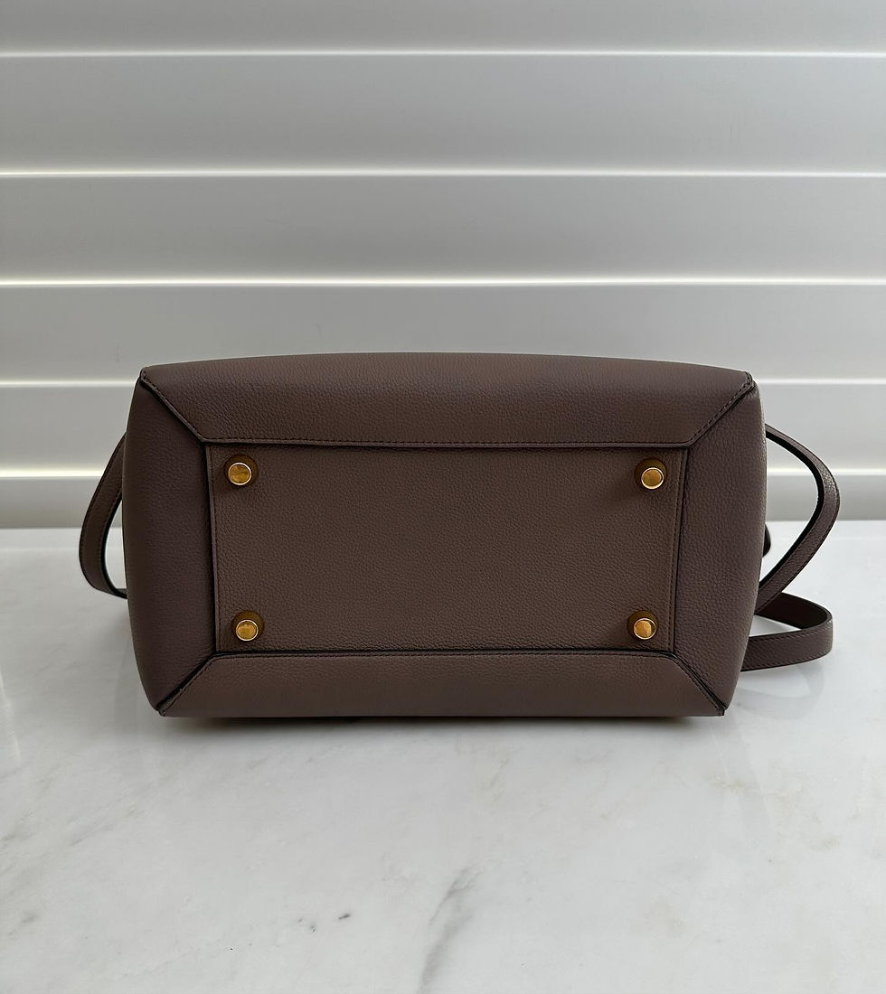 Thumbnail: Celine Mini Belt Bag Dark Taupe GHW