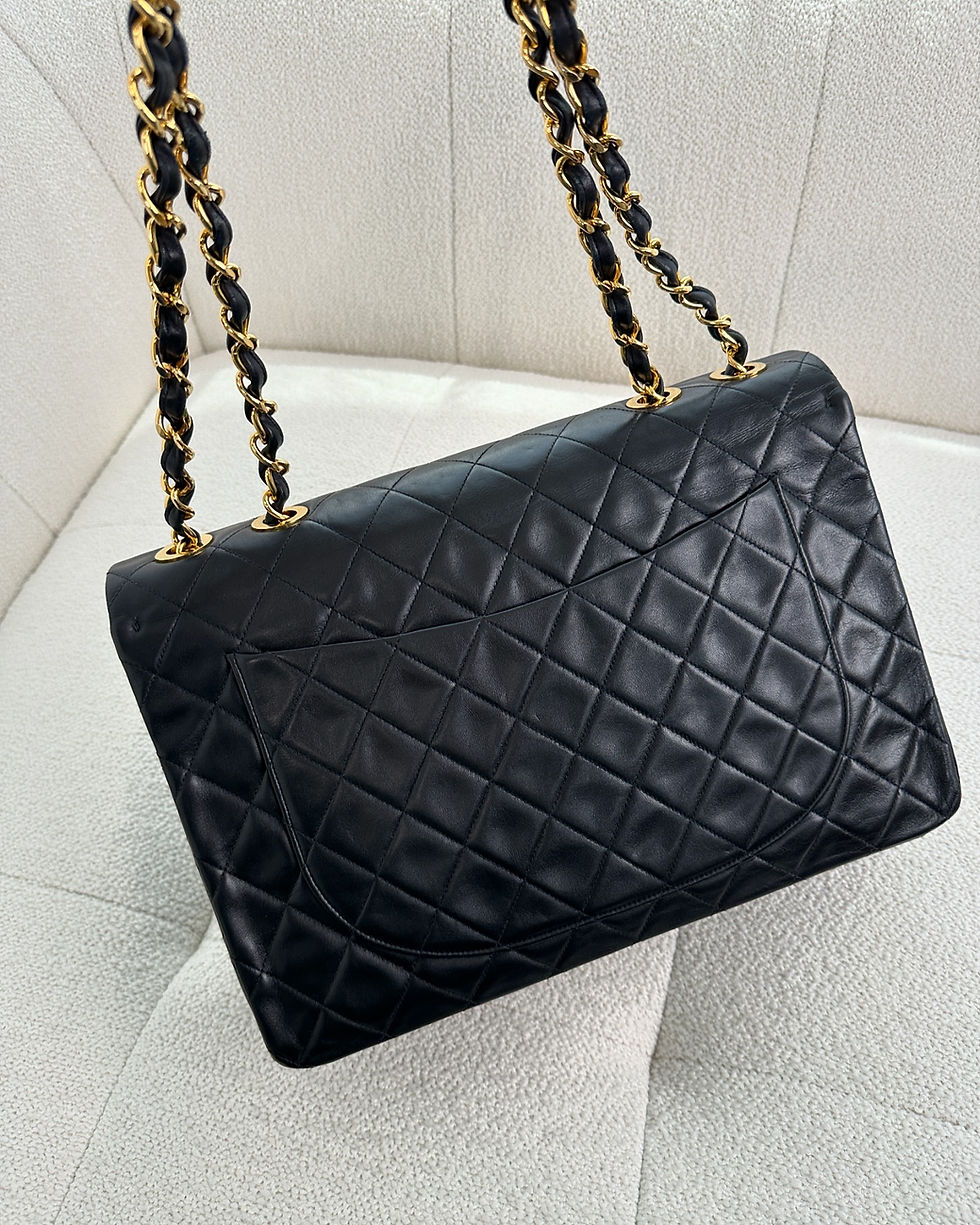 Thumbnail: Chanel Vintage Maxi Jumbo Black 2 Series