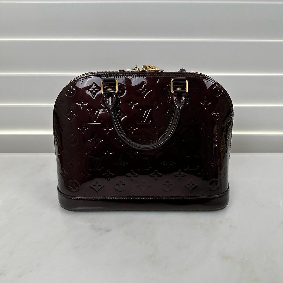 Thumbnail: Louis Vuitton Alma PM Burgundy Patent GHW (2012)