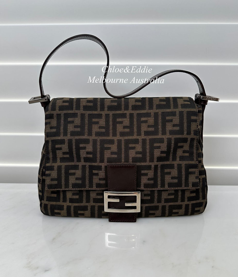 Fendi Vintage Zucca Mamma Baguette Bag SHW