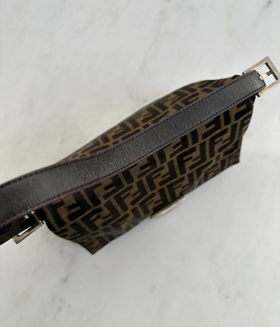 Thumbnail: Fendi Vintage Zucca Mamma Baguette Bag SHW
