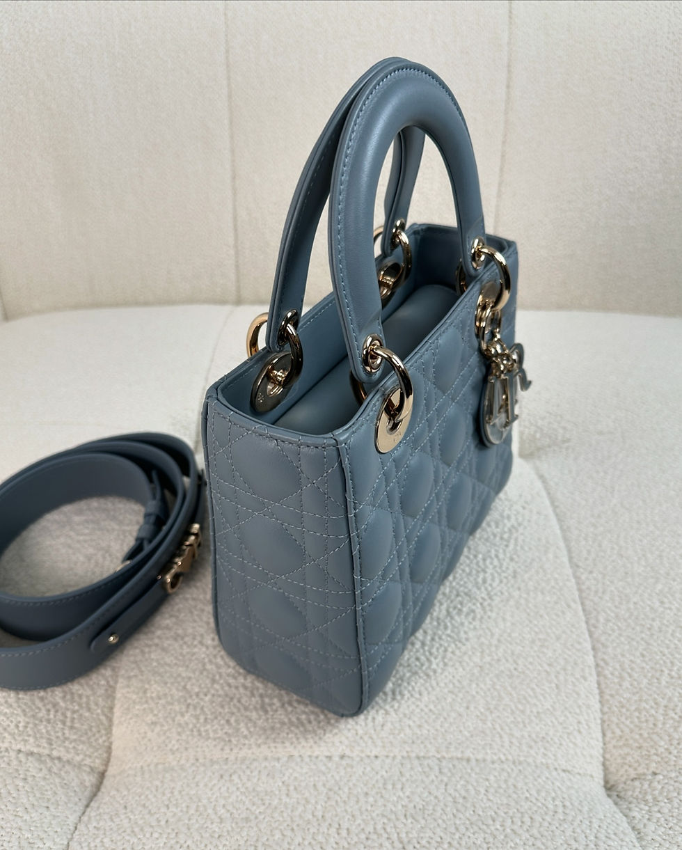 Thumbnail: Dior  Cloud Blue Lady Dior Small GHW (2021)