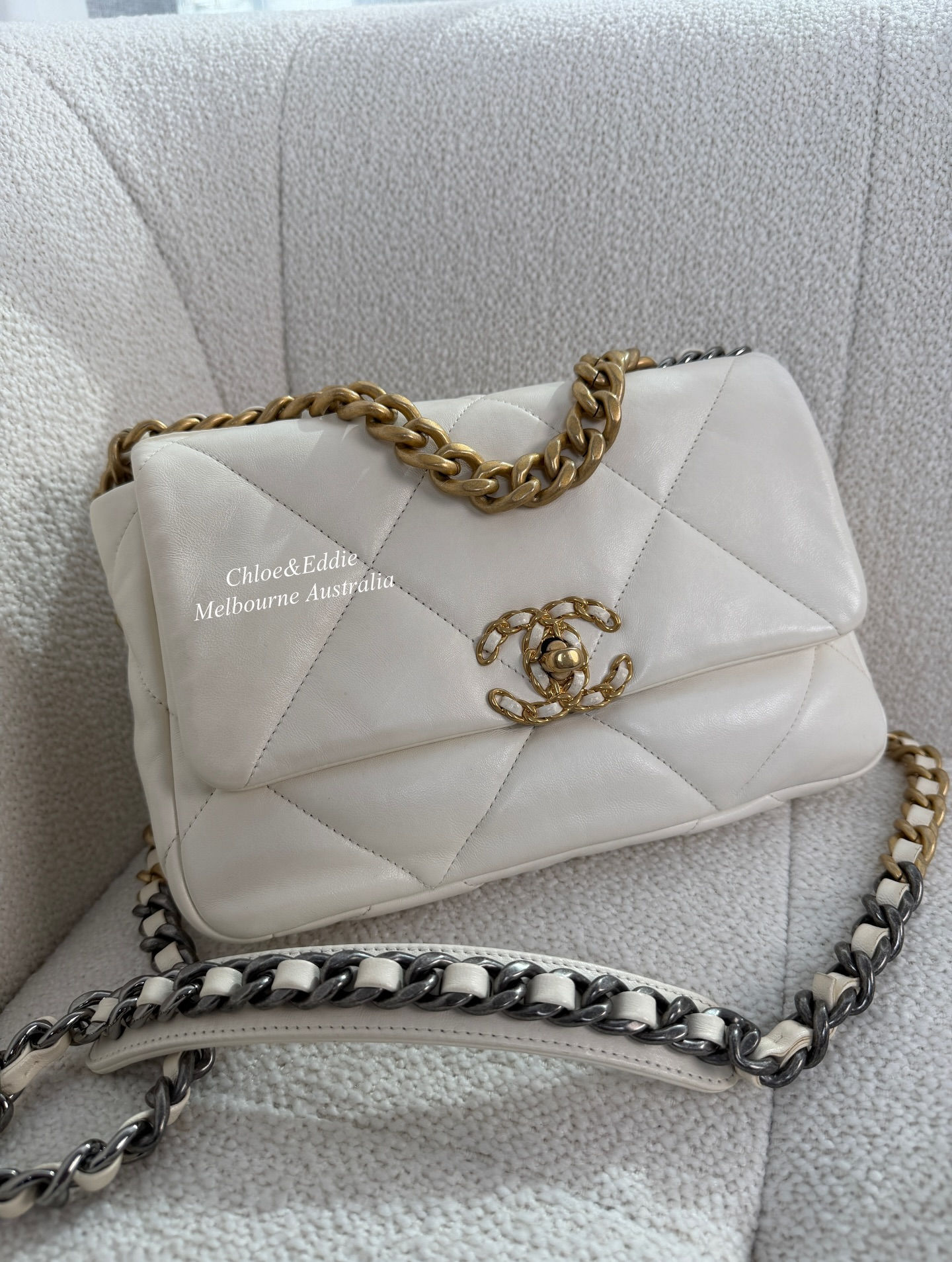 Chanel Small 19 Bag White (2022)