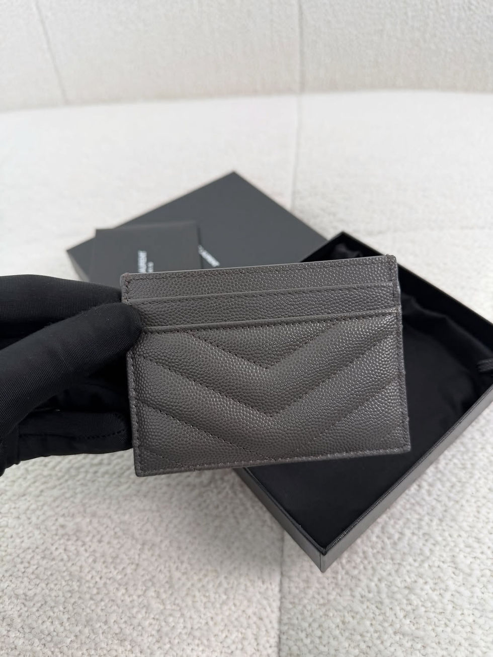 Thumbnail: Saint Laurent Card Holder Grey SHW