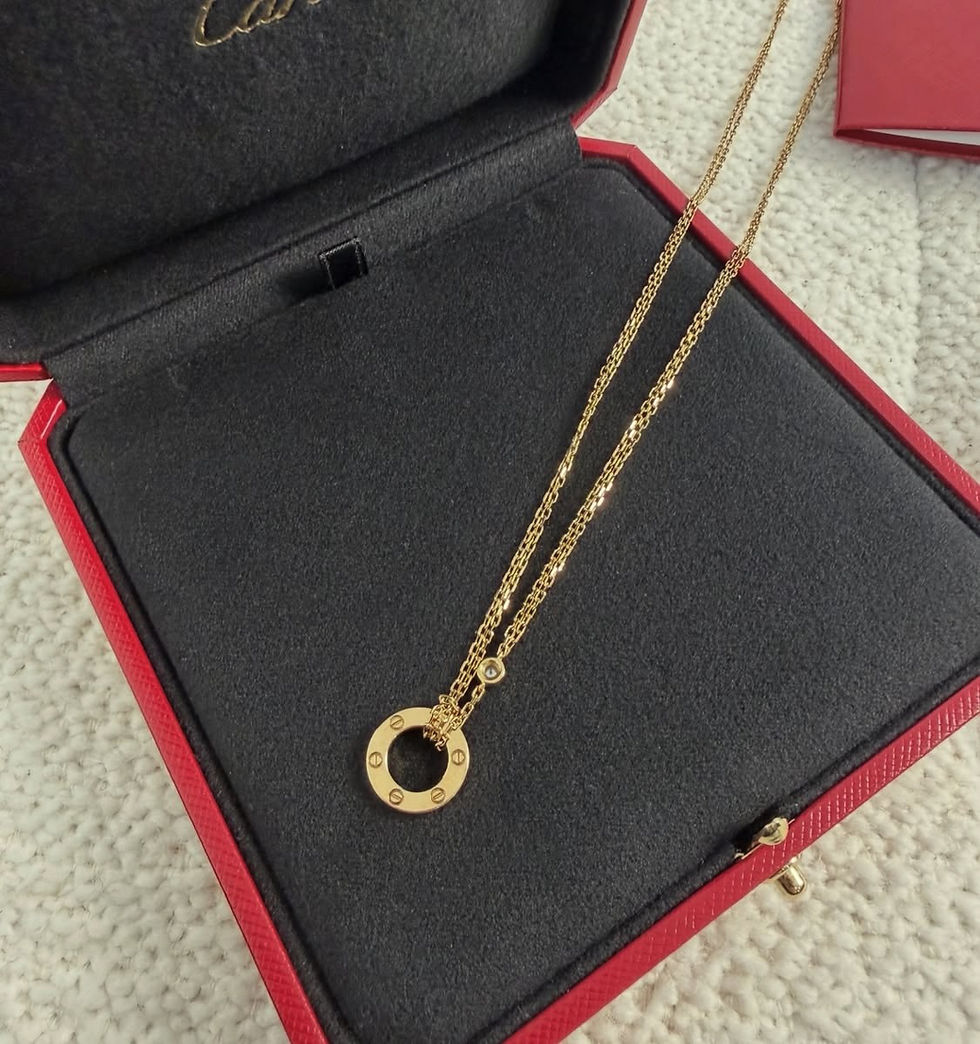Thumbnail: Cartier Love Necklace With 2 Diamonds Yellow Gold (2022)