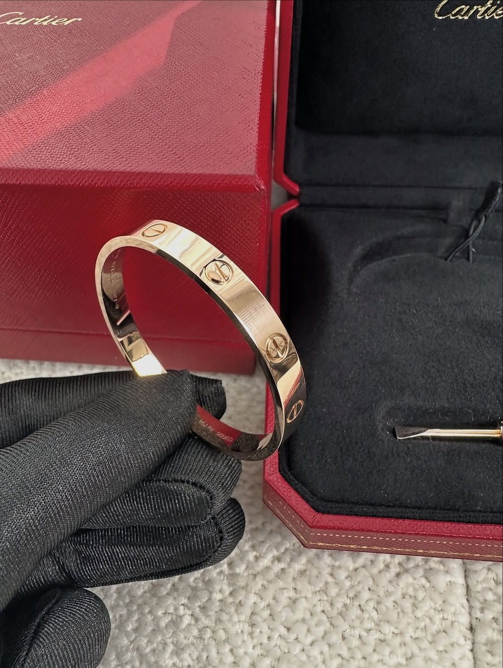 Thumbnail: Cartier Full Set Classic Love Bracelet Rose Gold Size 17(2022)