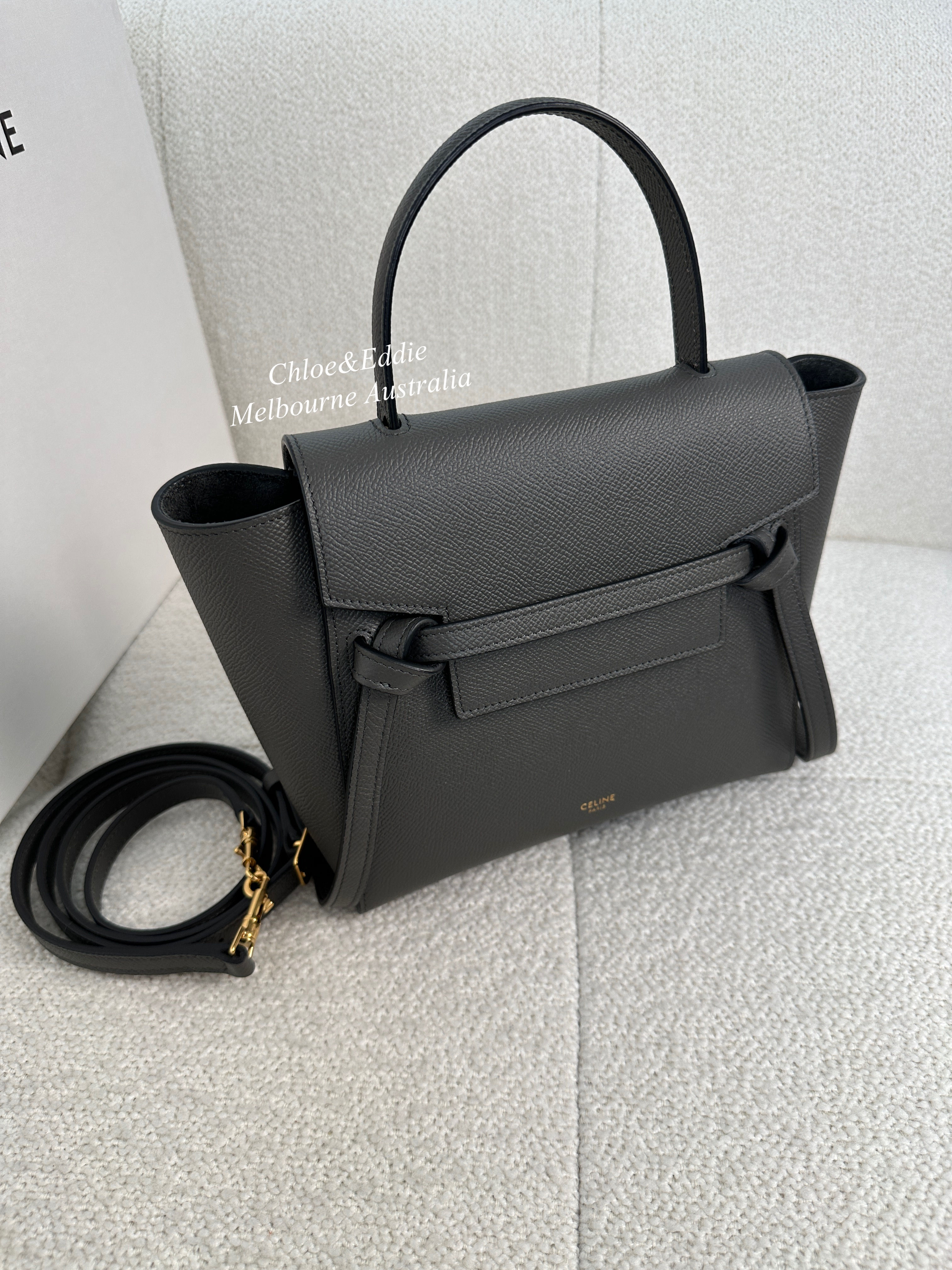 Celine Full Set Nano Belt Bag Grey