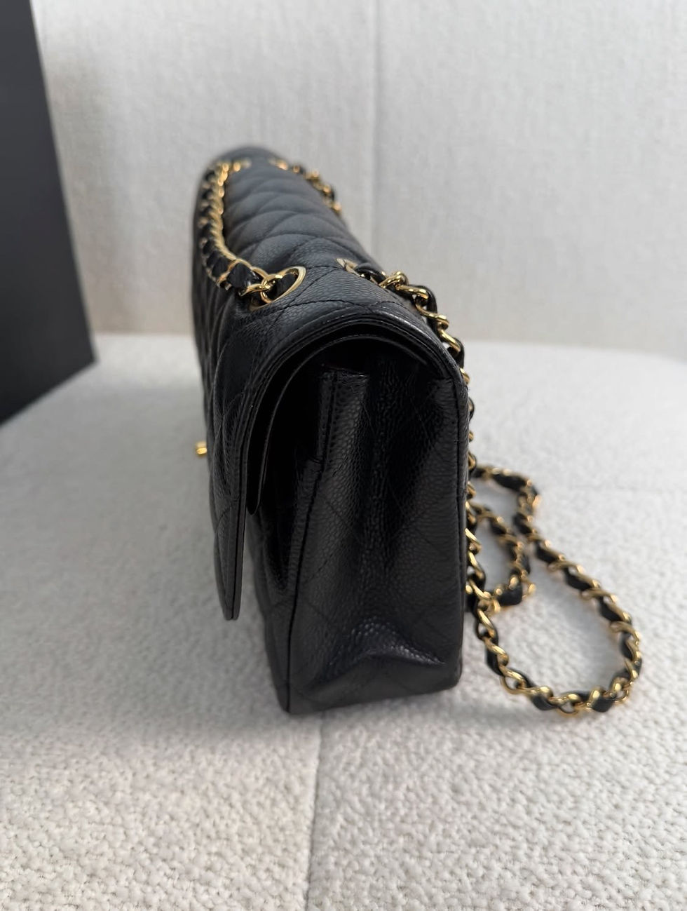 Thumbnail: Chanel Black Caviar Classic Flap Bag GHW (2023)