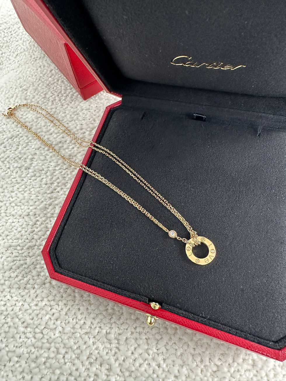 Thumbnail: Cartier Love Necklace With 2 Diamonds