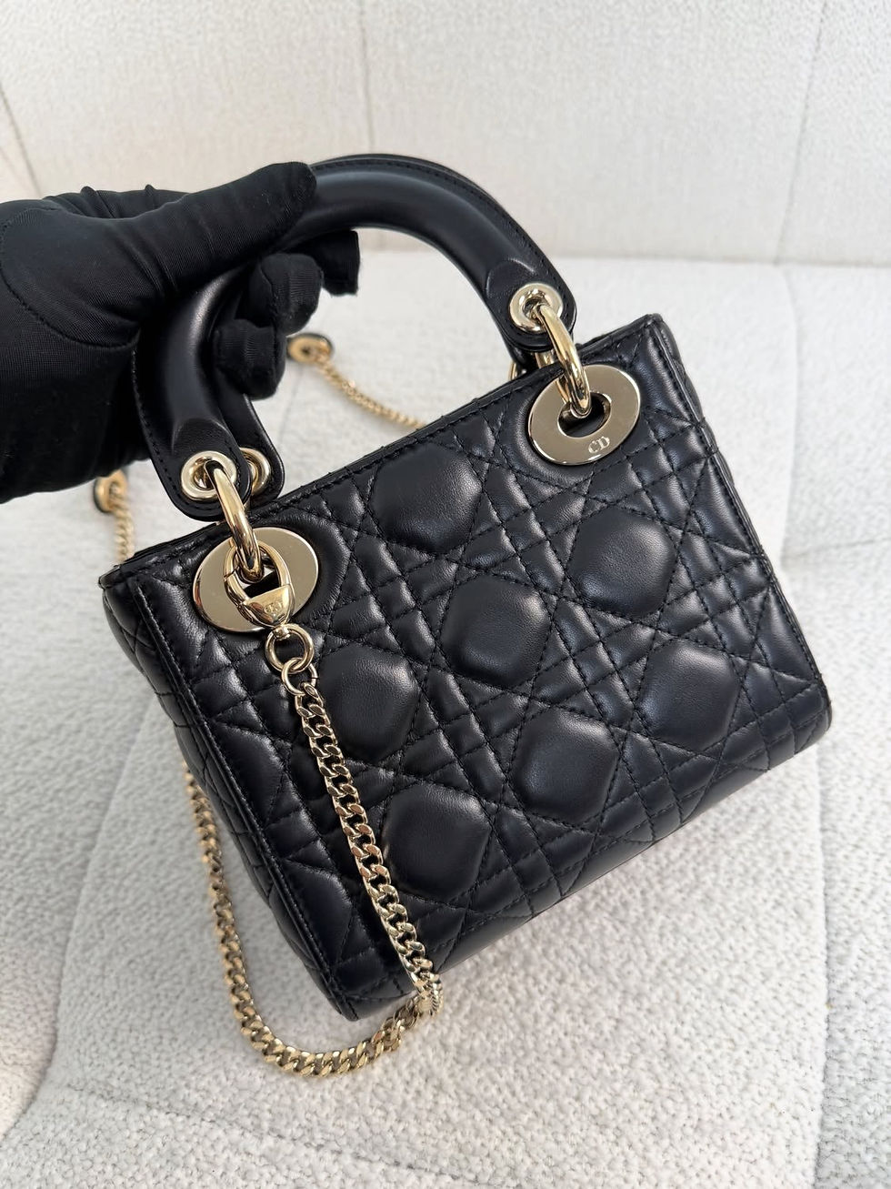 Thumbnail: Dior Black Lady Dior Mini GHW (2024)