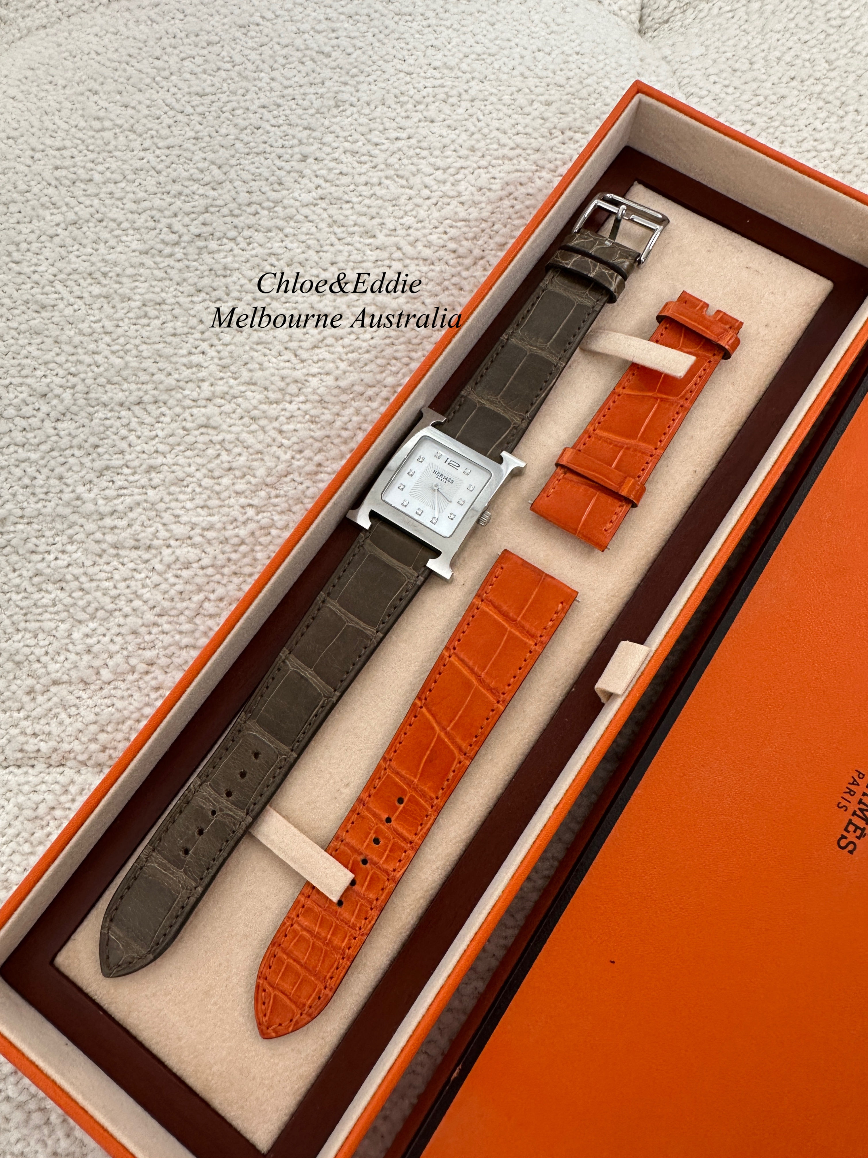 Hermes Heure H Watch 25MM With Diamonds(2012)