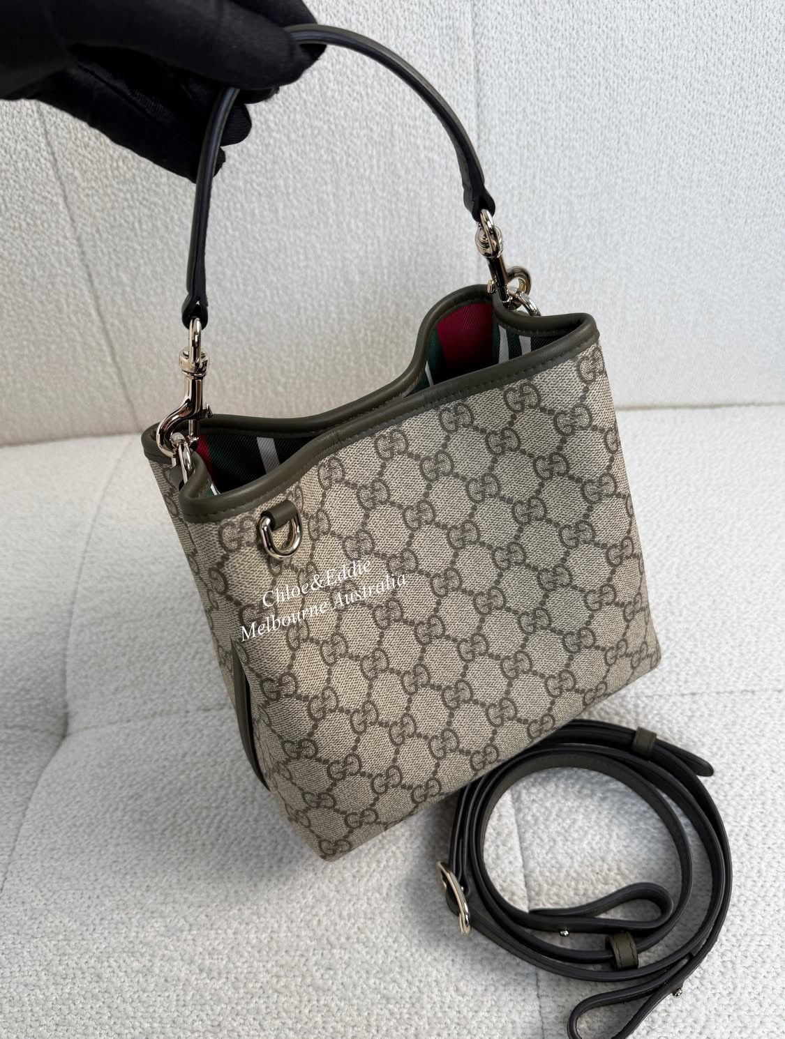 Gucci GG Emblem Small Bucket