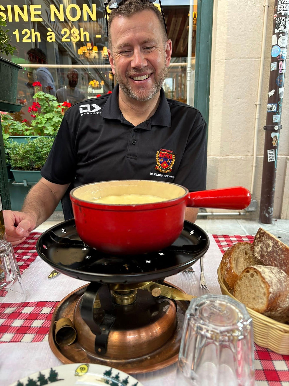 Dipping, swirling, repeating… the circle of fondue life.