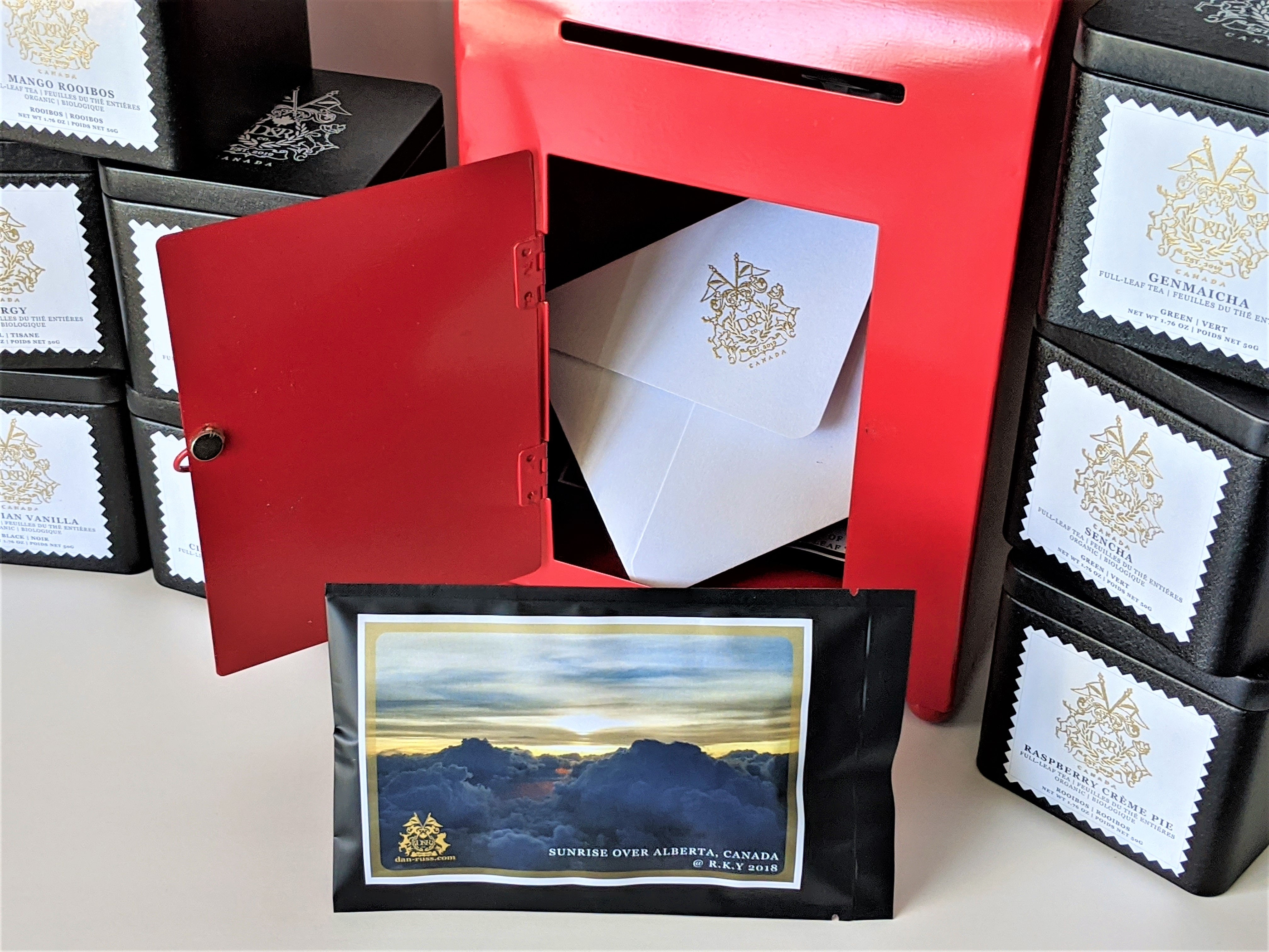 Sunrise over Alberta, Canada Tea Card