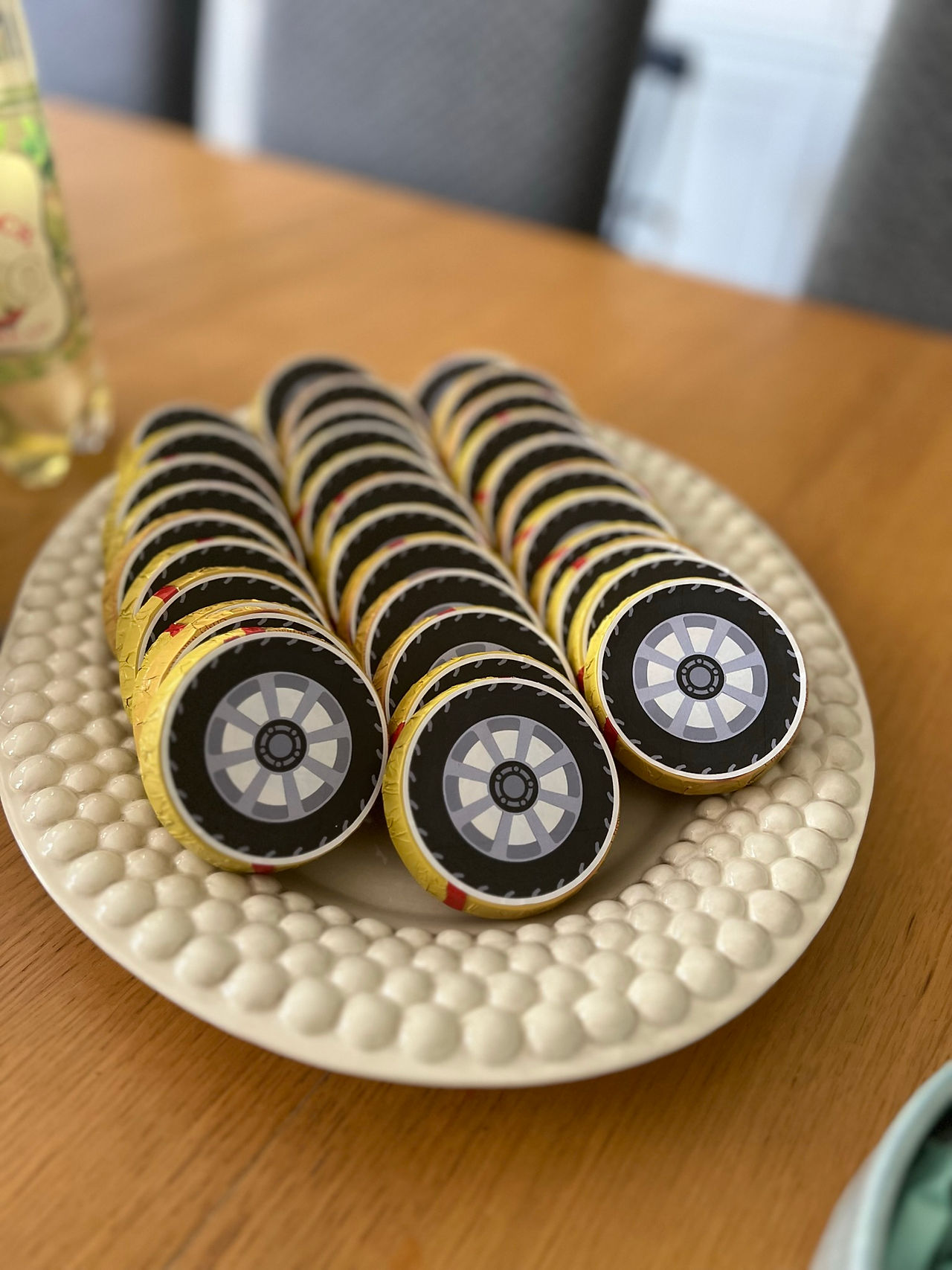 Chokladkakor som däck