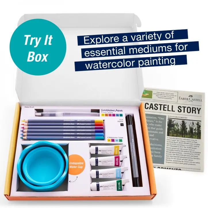 Miniaturebillede: Creative Studio Try It Box Artist Wet Mediums Assortment from Faber-Cast