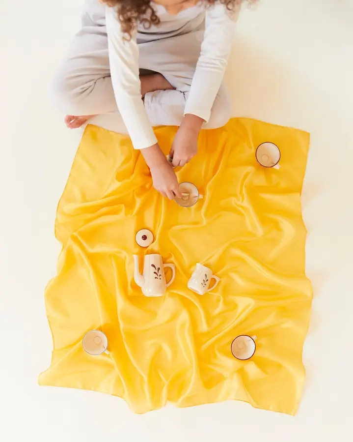 Solid Color Playsilks 35" x 35" Size - Gold