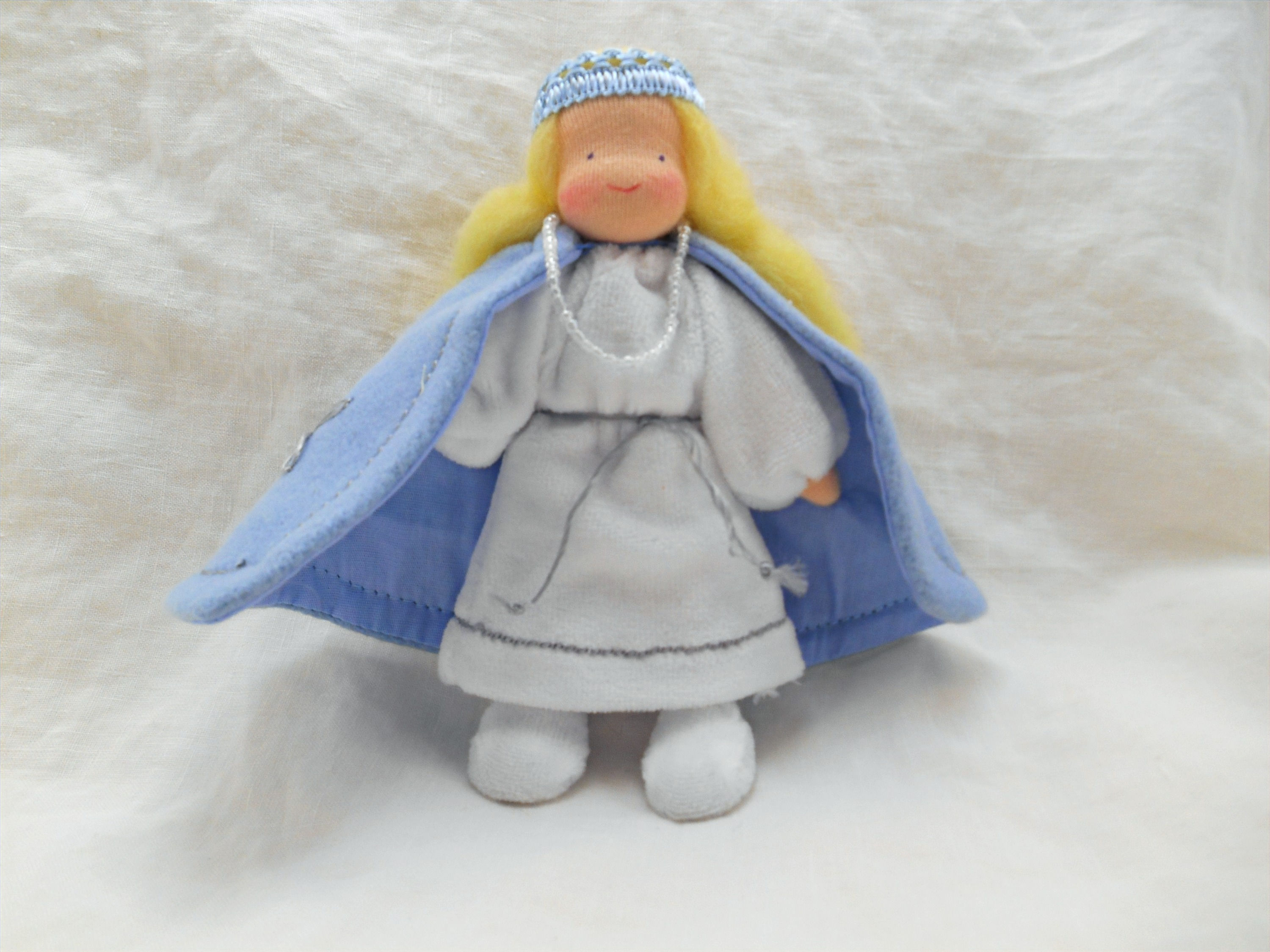 Snow Queen Waldorf Doll by Evi