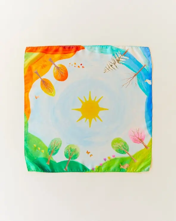 Thumbnail: Around the Year Mini  Playsilk -Montessori Birthday Toy