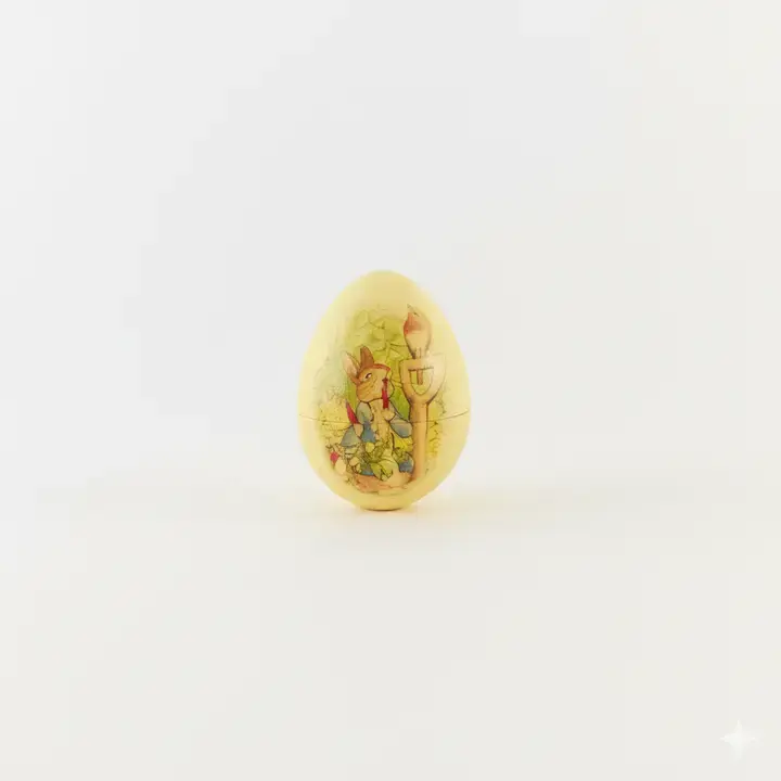 Minijatura: Beatrix Potter Paper Mache Eggs from Sarah's Silks