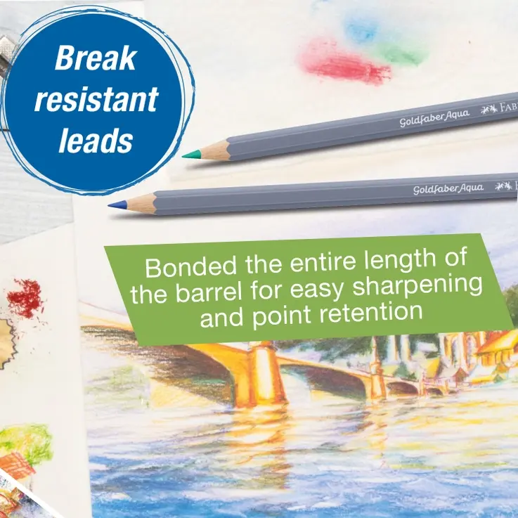 Thumbnail: Goldfaber Aqua Watercolor Pencils, Tin of 48 from Faber-Castell