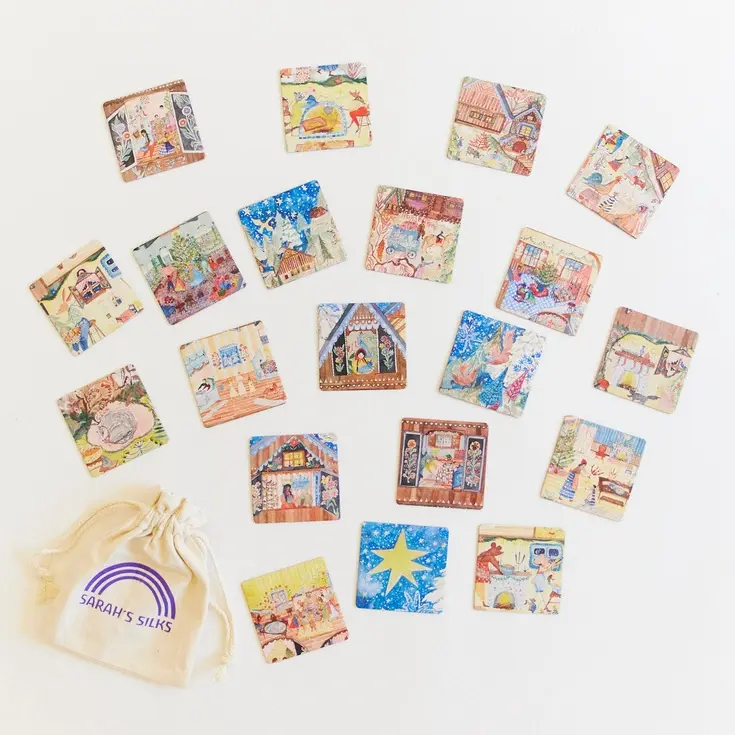 Miniatură: Christmas in the Dollhouse Seek & Find Playsilk