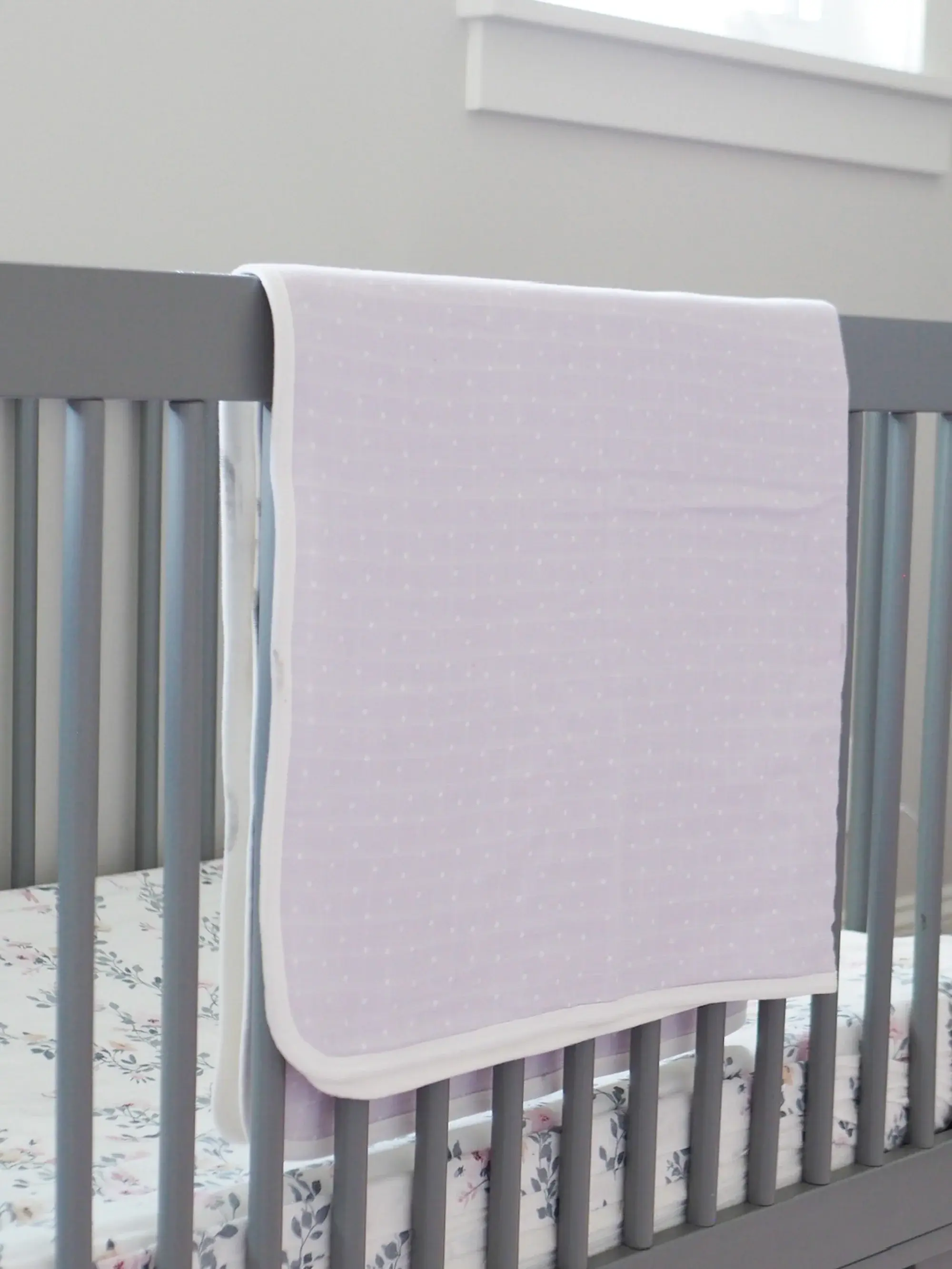 Under the Nile Muslin Blanket 47" x 47" - Lavender Stars