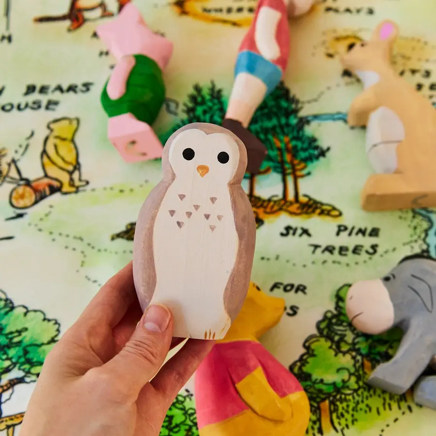Thumbnail: Wooden Owl Inspired by Winnie the Pooh from Sarah's Silks