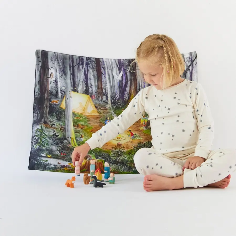 Thumbnail: Camping Seek & Find Playsilk from Sarah's Silks