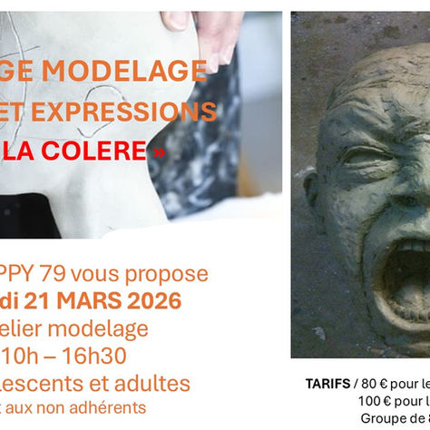 Stage modelage samedi 21 MARS " Tête et expressions "