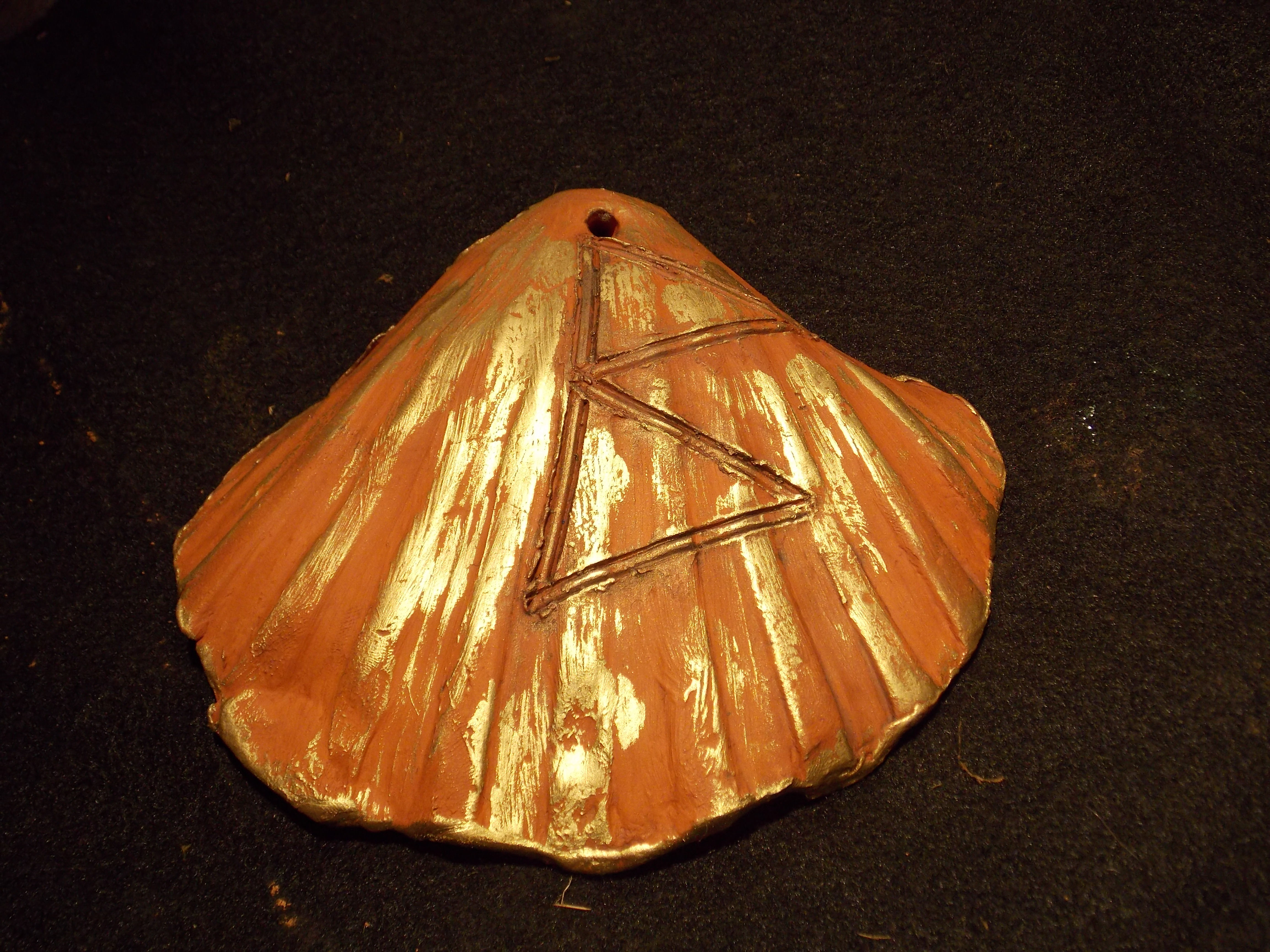 Coquille saint jacques cirée en argile