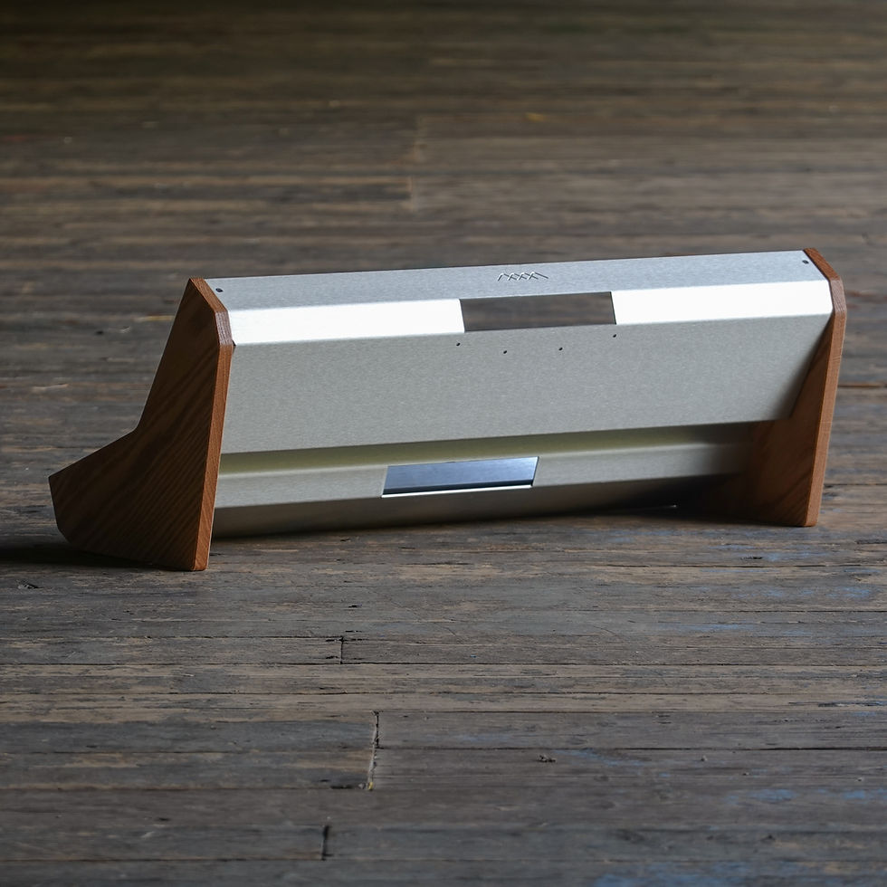 Thumbnail: 6U 104HP Eurorack Case, Red Oak & Aluminum