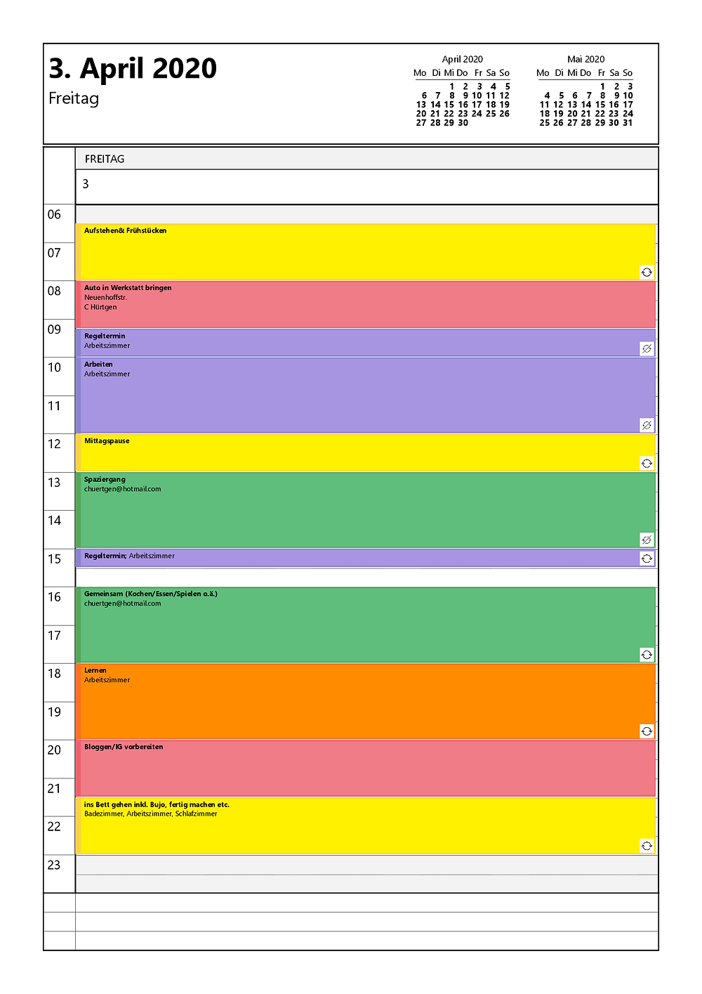 kalender homeoffice planung, home office planung, ehepaar
