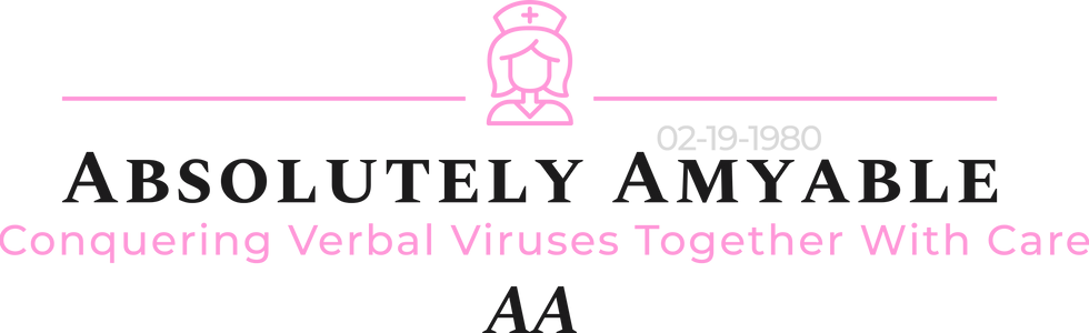 Absolutely Amyable Logo Nurse AA Verbal Viruses