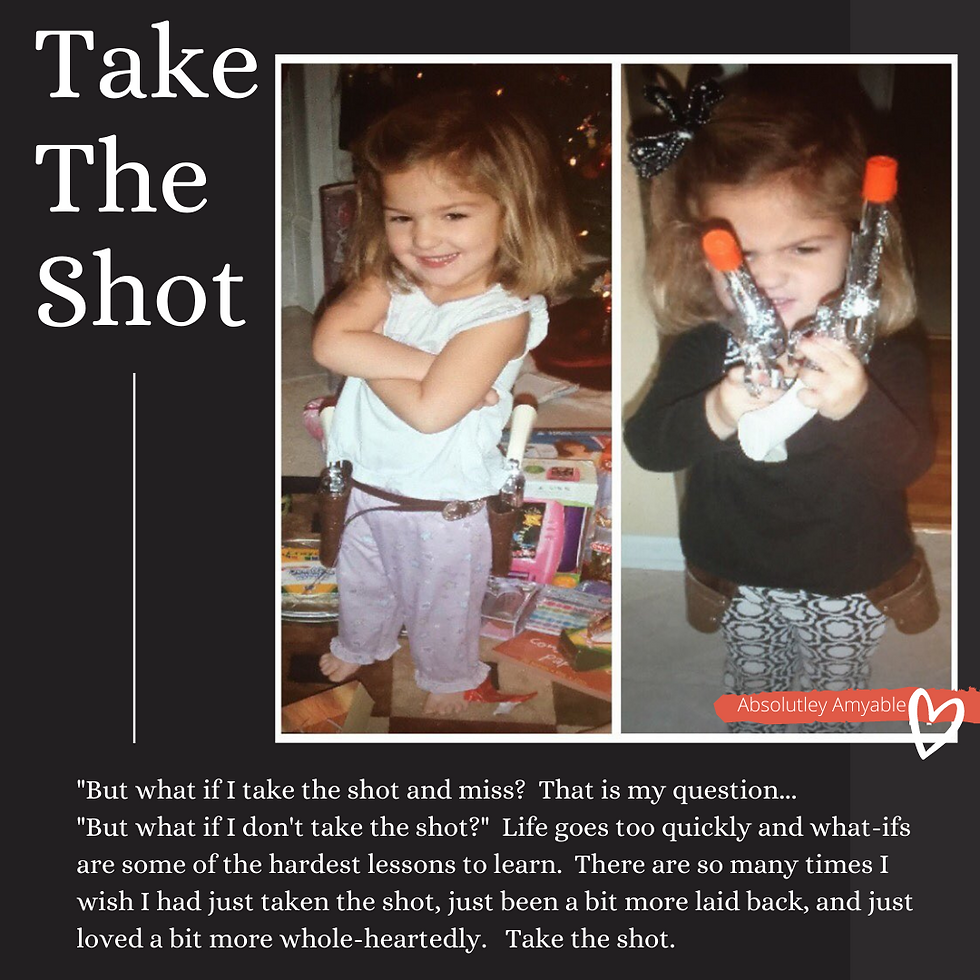 Little Girl Take the Shot Absolutely Amyable