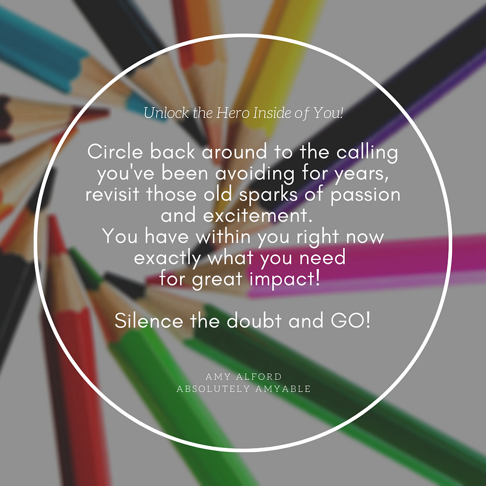 Circle Back To Your Calling Quote Colored Pencils In Circle Absolutely Amyable