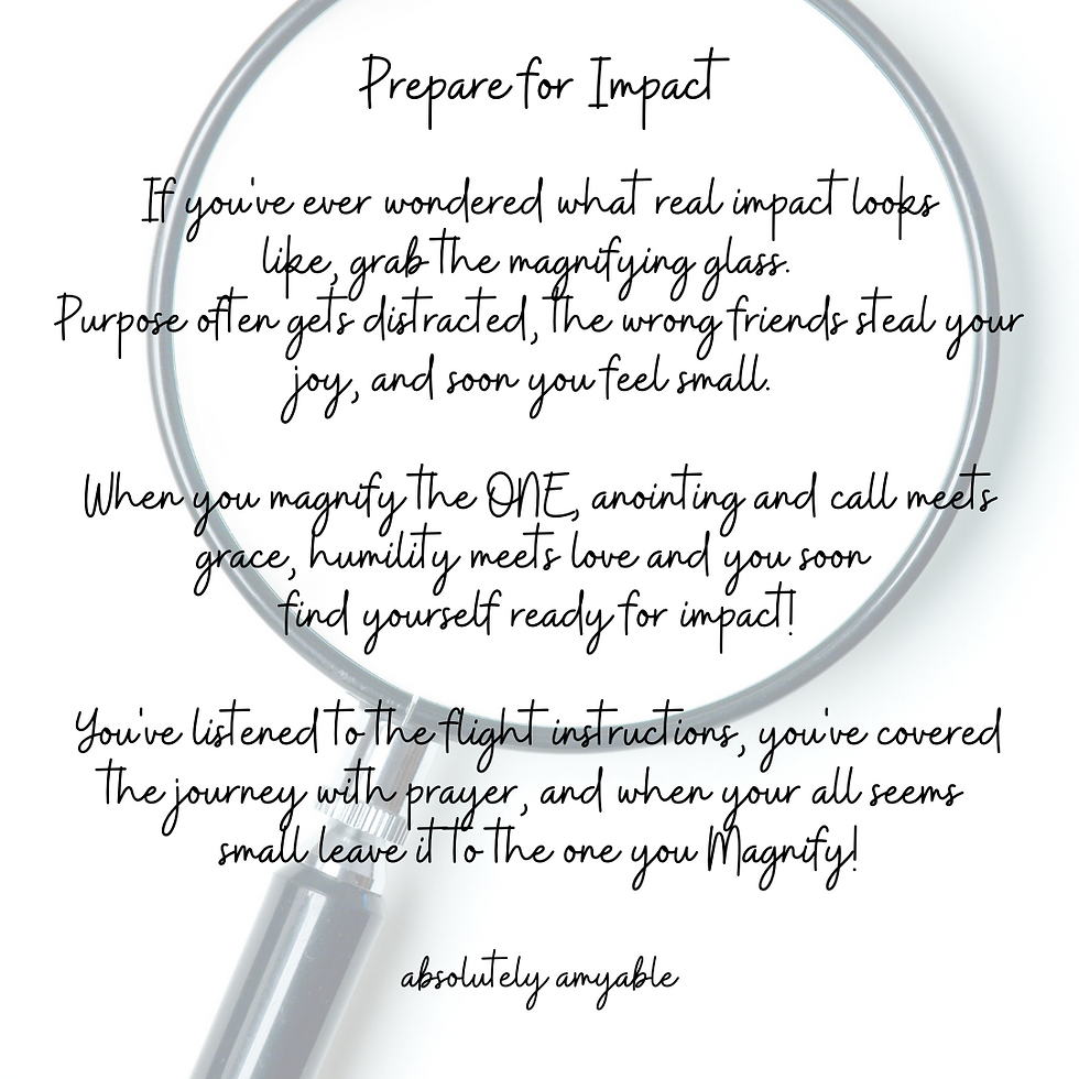 Magnifying Glass Impact Absolutely Amyable Quote