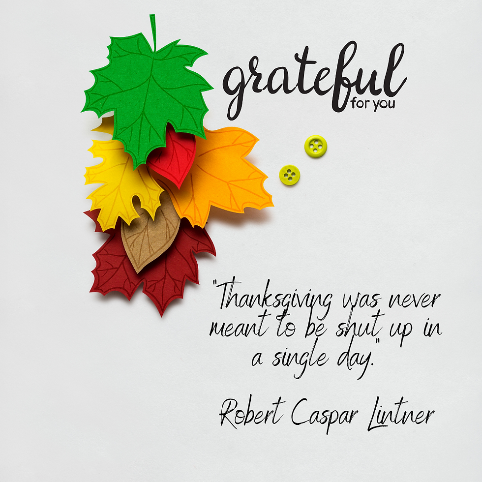 Grateful Quote Leaves