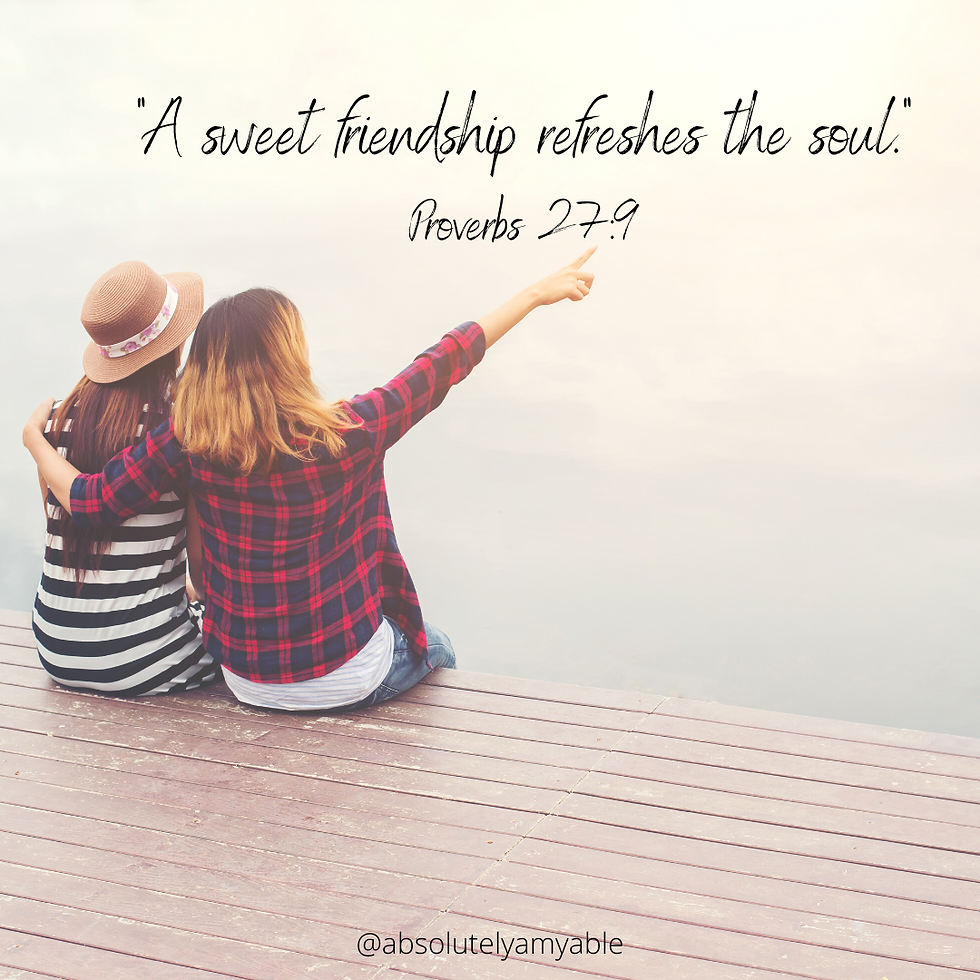 Friends Sitting On Pier Water Bible Verse