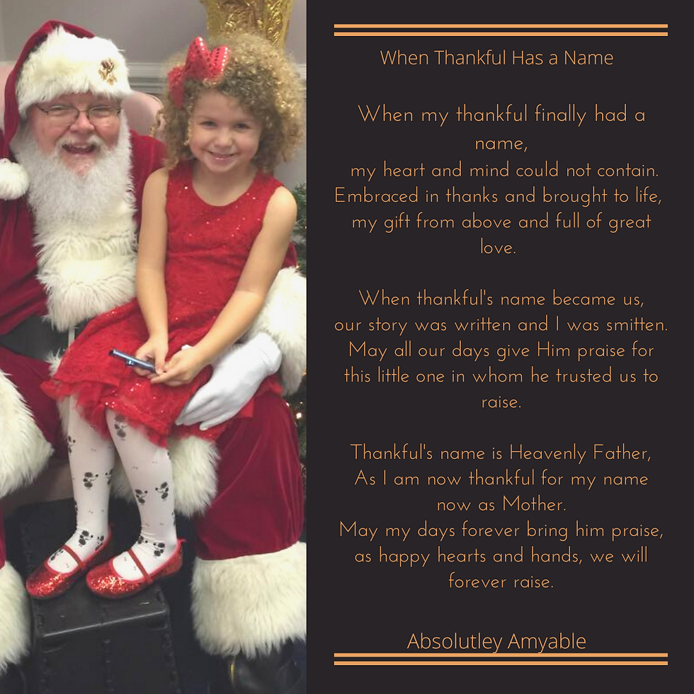 Little Girl Santa Poem Absolutley Amyable