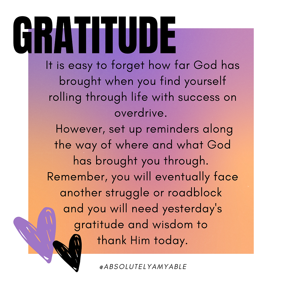 Gratitude Quote Purple Orange Absolutely Amyable