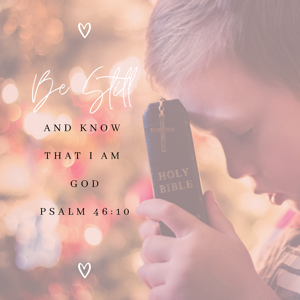 Little Boy Praying Bible Christmas Be Still Absolutely Amyable