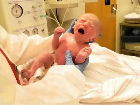 Newborn Baby Crying Hospital Doctor