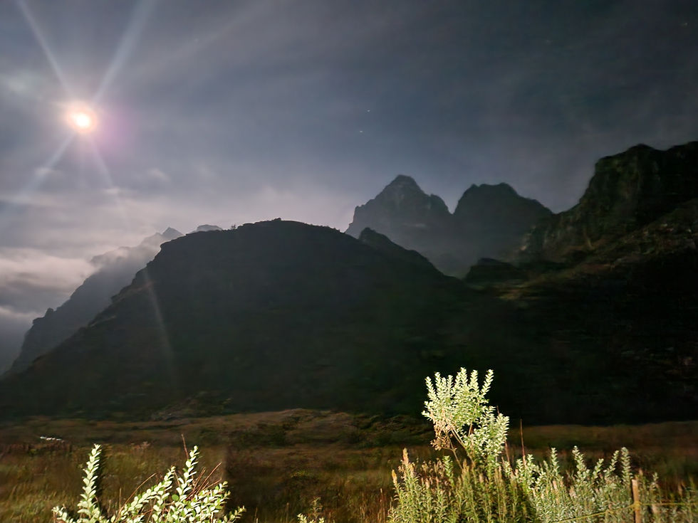 Mon Viso by moonlight