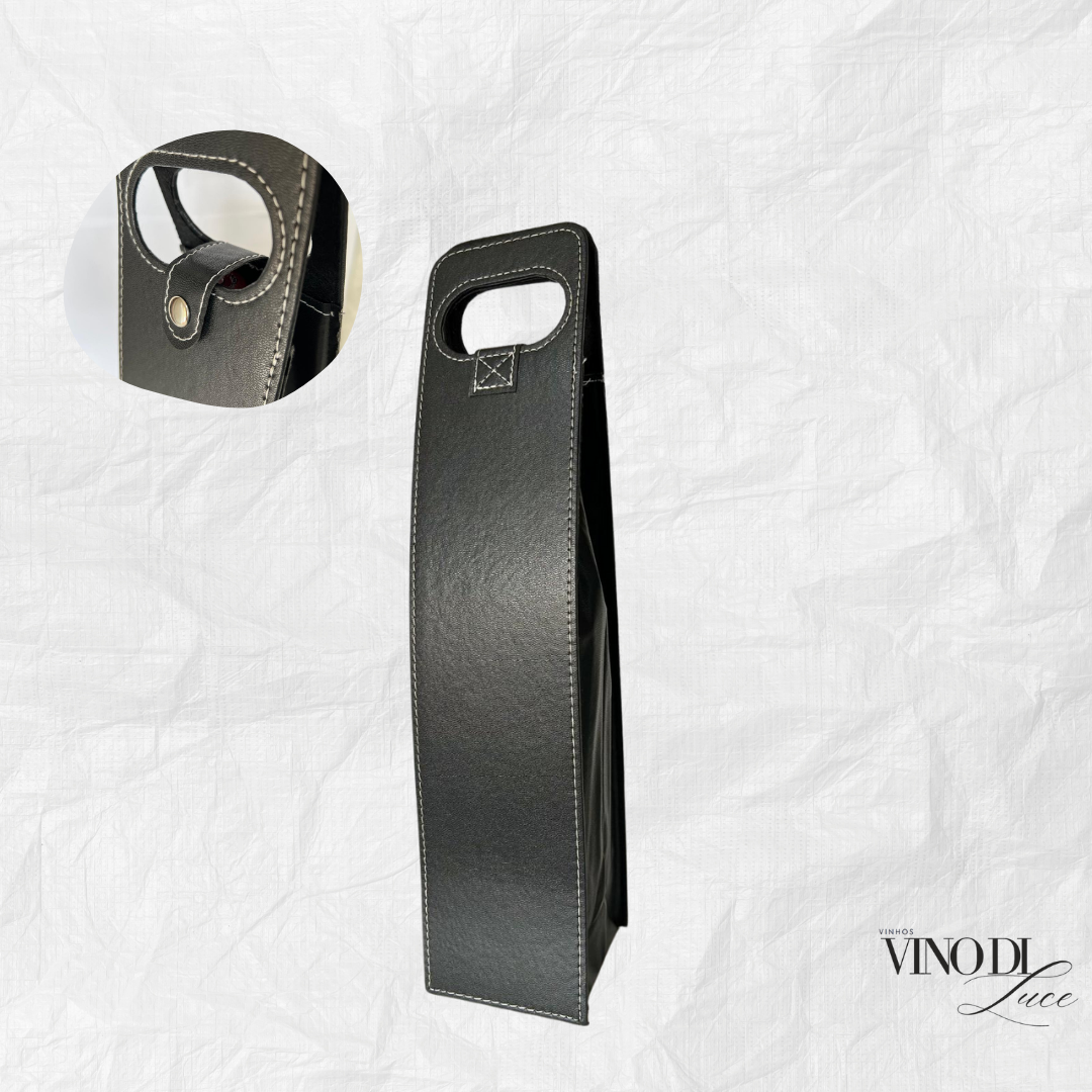 Porta Vinho Couro Clássico
